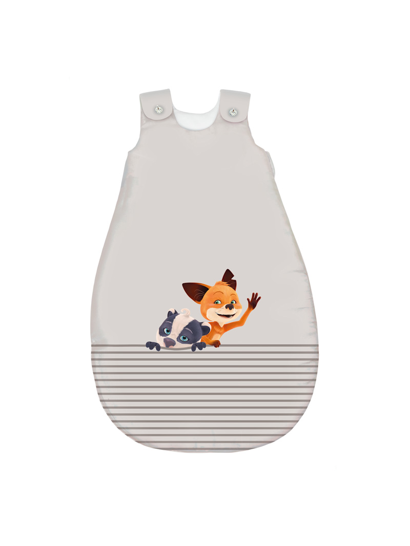 Schlafsack der Kollektion Mama Fuchs und Papa Dachs von bebella vital